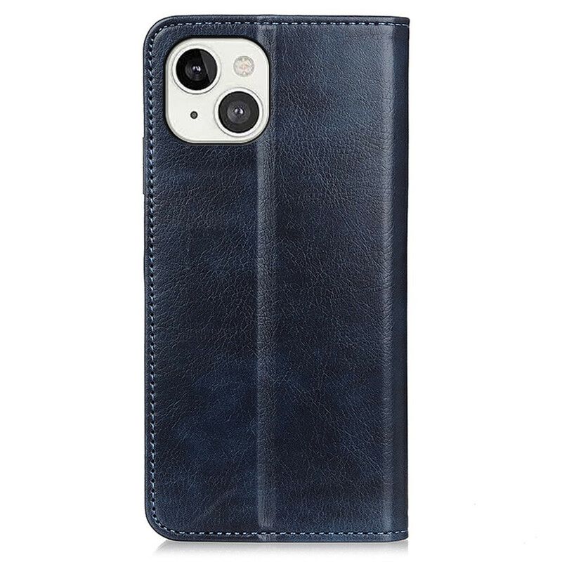 Læder Cover iPhone 13 Mini Telefon Etui Litchi Split Læder