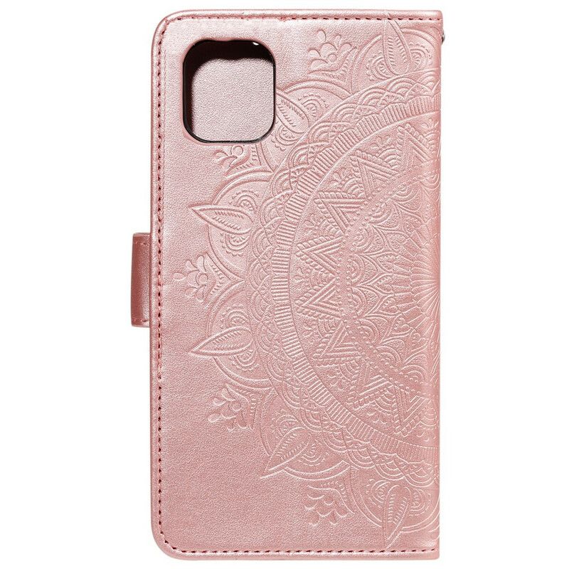 Læder Cover iPhone 13 Mini Telefon Etui Mandala Søn