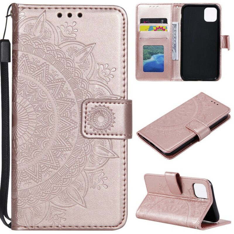 Læder Cover iPhone 13 Mini Telefon Etui Mandala Søn