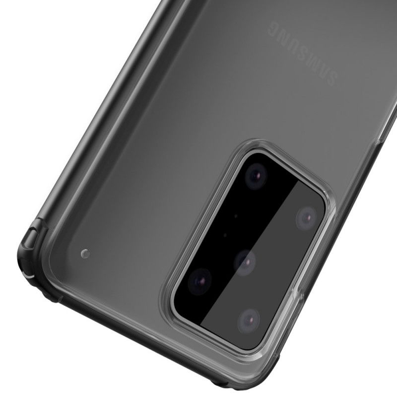 Cover for Samsung Galaxy S20 Ultra Sort Vævet Med Farvede Kanter