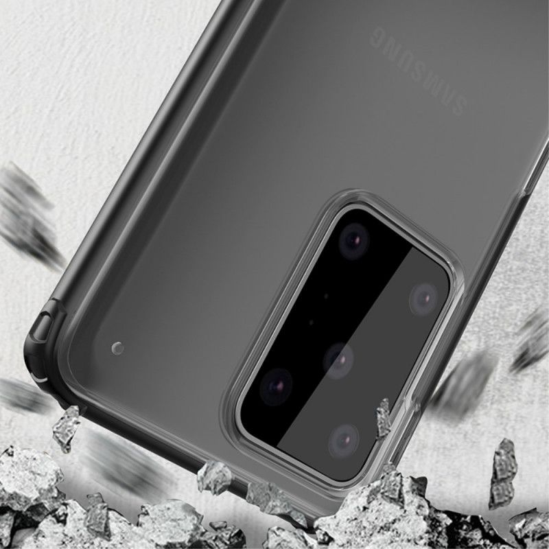 Cover for Samsung Galaxy S20 Ultra Sort Vævet Med Farvede Kanter