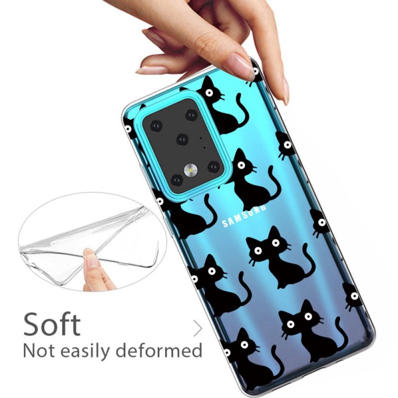 Cover Samsung Galaxy S20 Ultra Flere Sorte Katte Beskyttelse