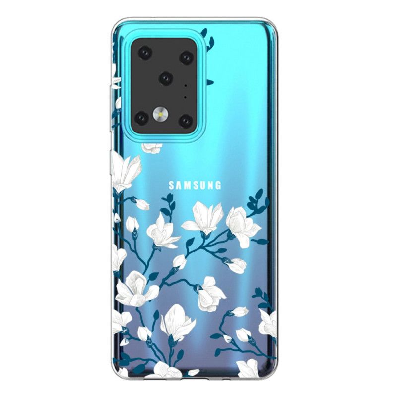 Cover Samsung Galaxy S20 Ultra Hvide Blomster