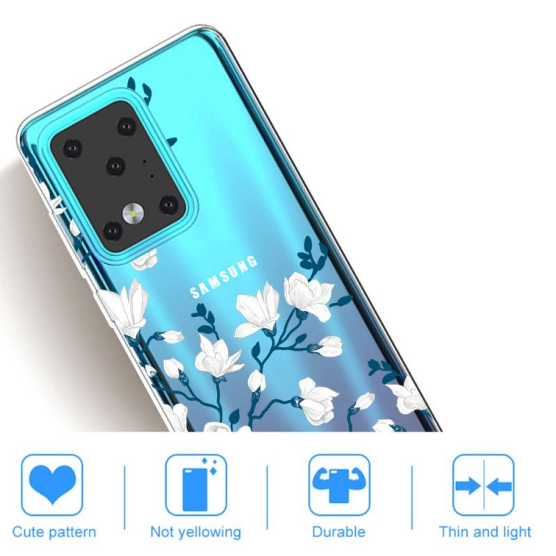 Cover Samsung Galaxy S20 Ultra Hvide Blomster