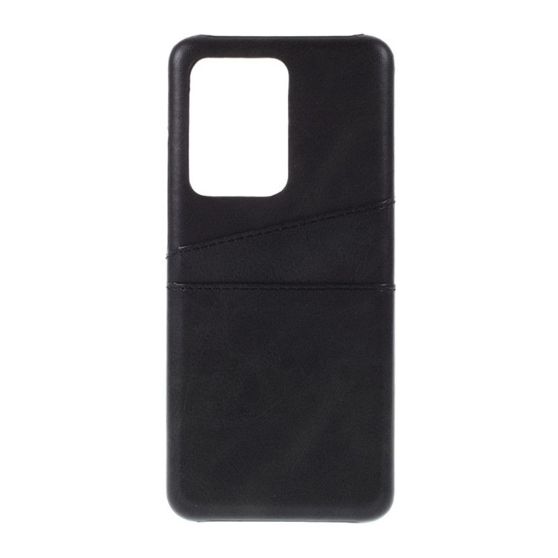 Cover Samsung Galaxy S20 Ultra Sort Dobbelt Kortholder Original