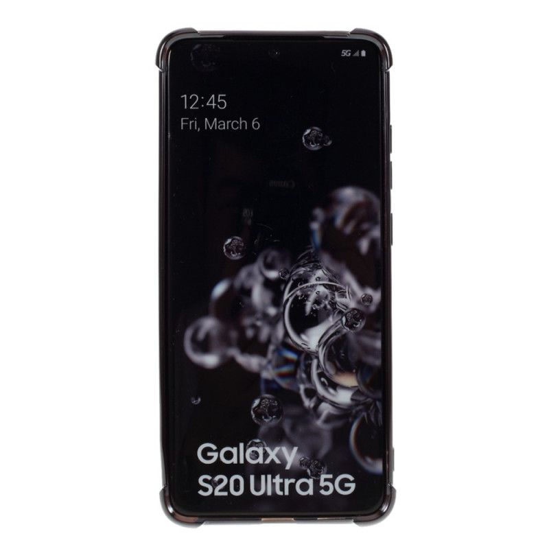 Cover Samsung Galaxy S20 Ultra Sort Gennemsigtige Gåsefarvede Kanter