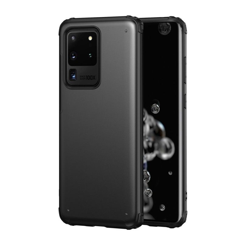 Cover Samsung Galaxy S20 Ultra Sort Hybridforstærkede Hjørner Beskyttelse