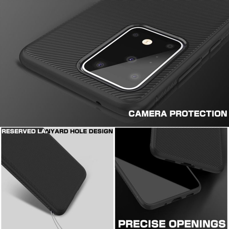 Cover Samsung Galaxy S20 Ultra Sort Twill-Serie Jazz Beskyttelse