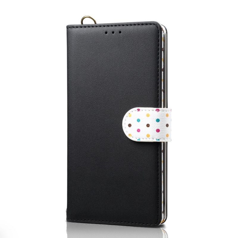 Flip Cover Læder Samsung Galaxy S20 Ultra Lyserød Polka Dot Uniform