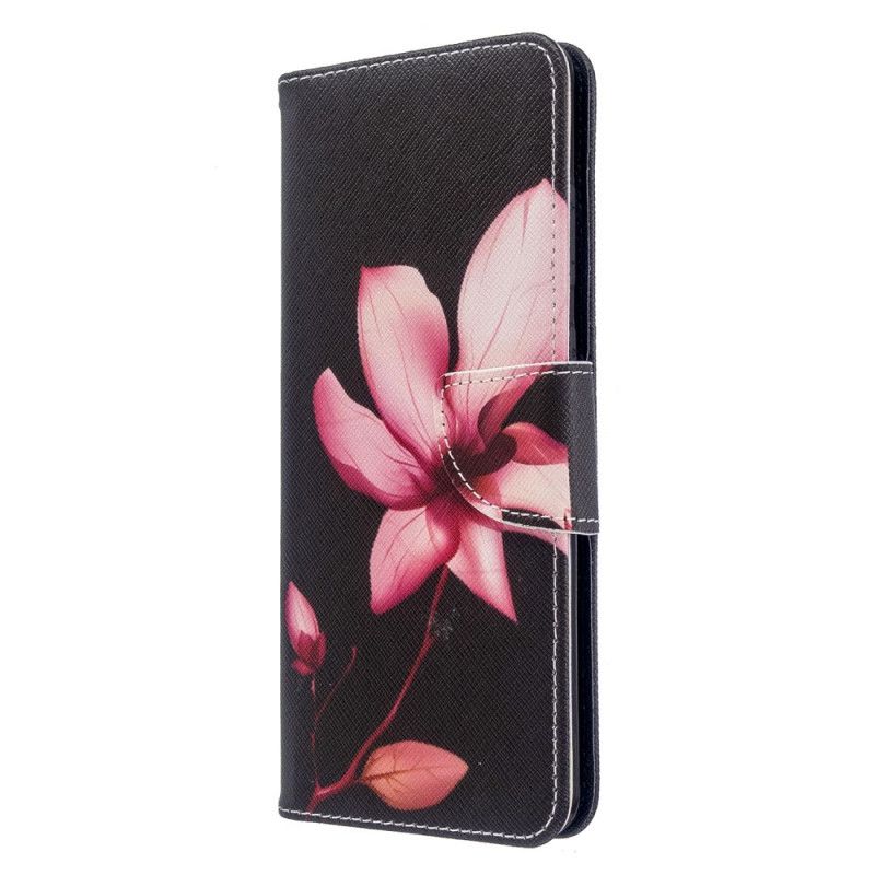 Flip Cover Samsung Galaxy S20 Ultra Mobilcover Lyserød Blomst