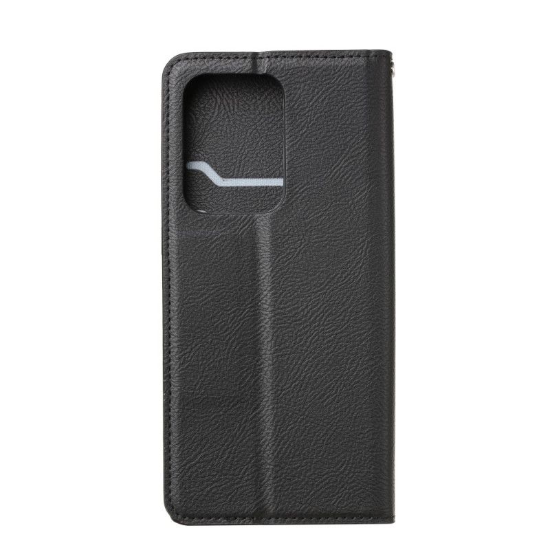 Læder Cover Samsung Galaxy S20 Ultra Sort Kortholder Foran