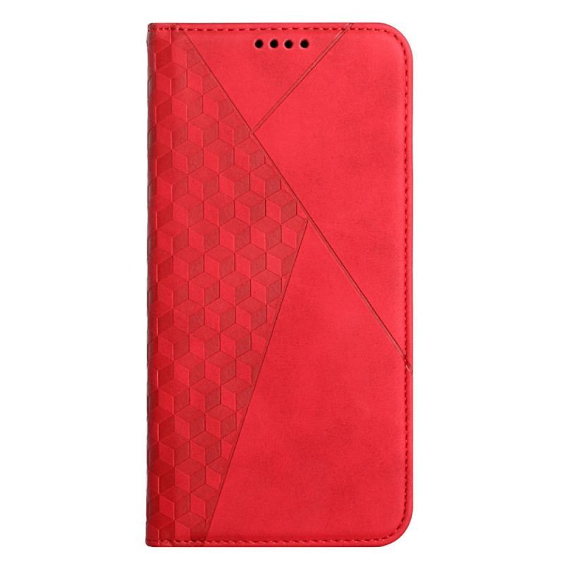 Cover Samsung Galaxy S22 5G Flip Cover Diamant Tekstur Læder Stil