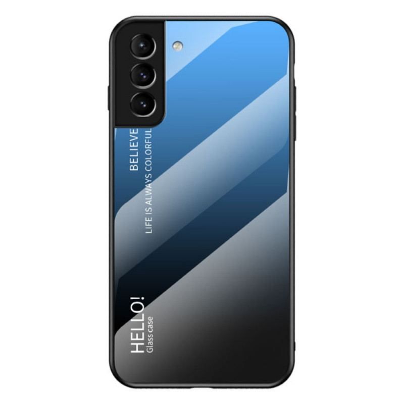 Cover Samsung Galaxy S22 5G Hærdet Glas Hej