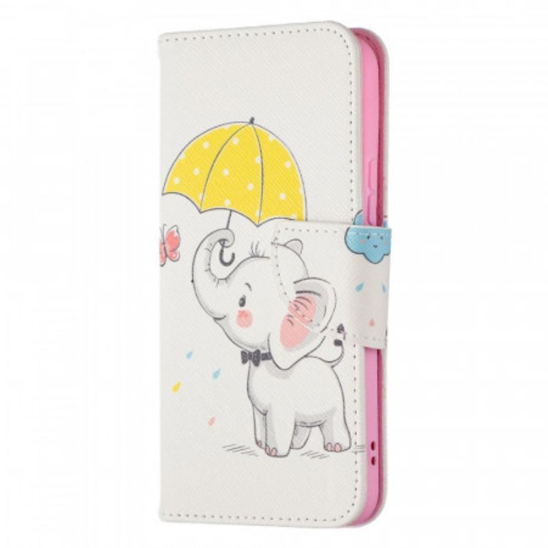 Flip Cover Samsung Galaxy S22 5G Baby Elefant