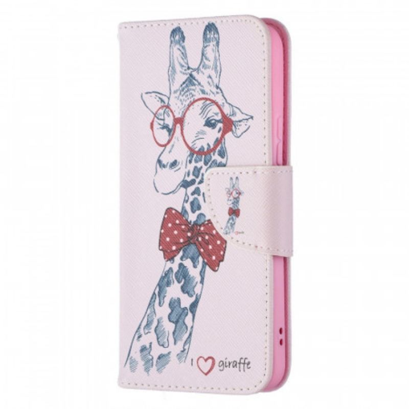 Flip Cover Samsung Galaxy S22 5G Brainy Giraf