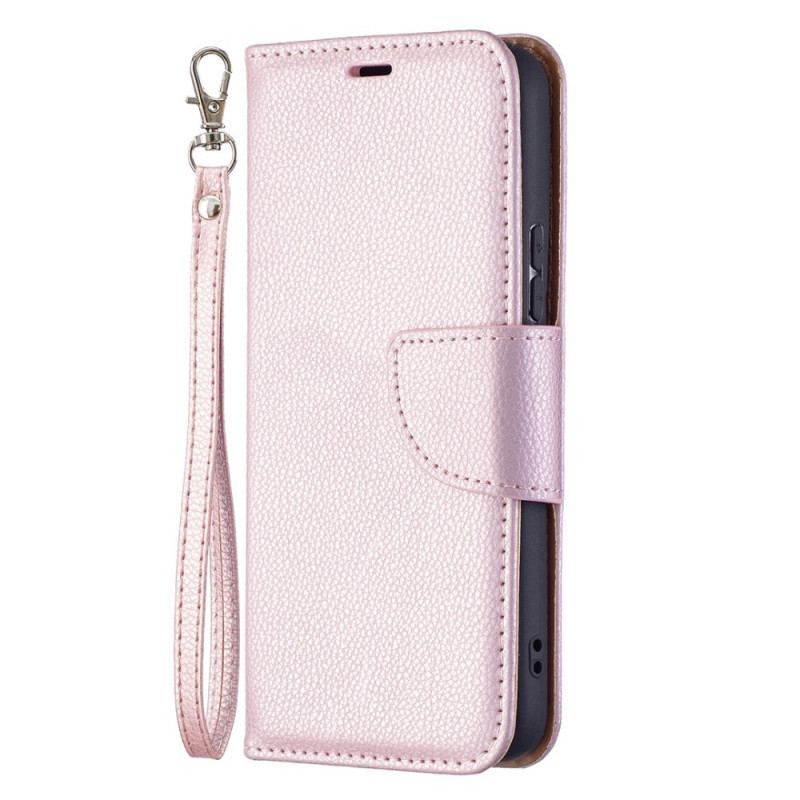 Flip Cover Samsung Galaxy S22 5G Læder Cover Litchi Rabat Oblique