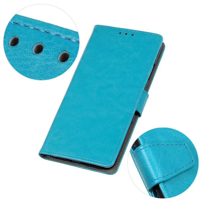 Flip Cover ThinQ LG G8S ThinQ Sort Lys Skinnende Lædereffekt