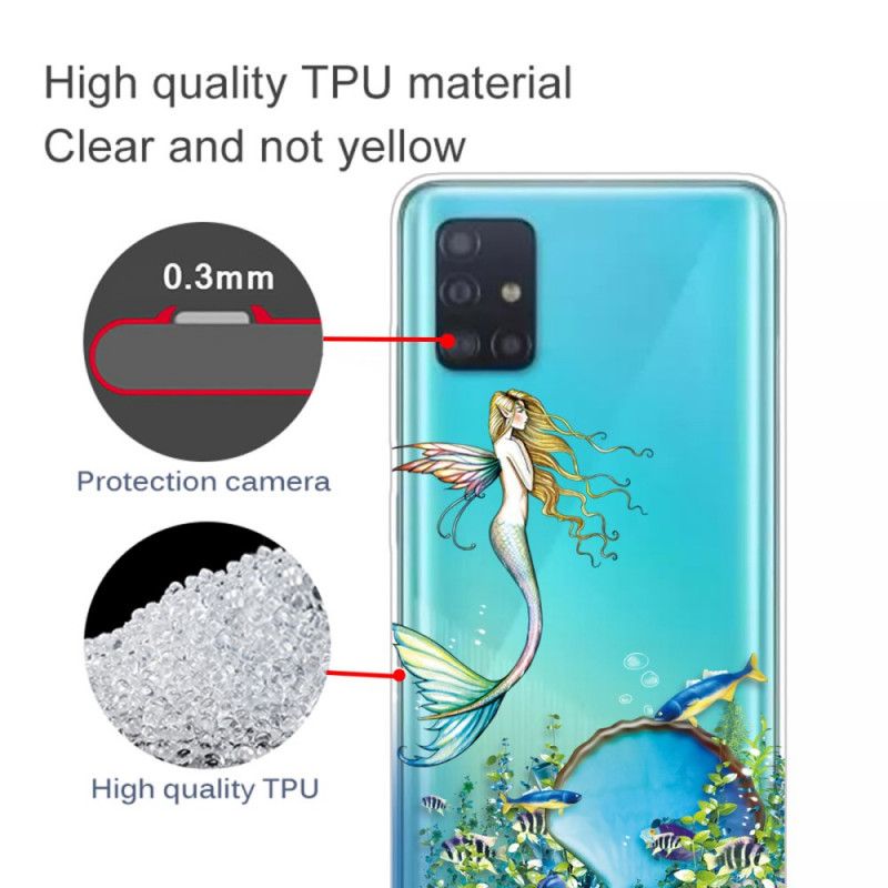 Cover for Samsung Galaxy A71 Blå Sirene