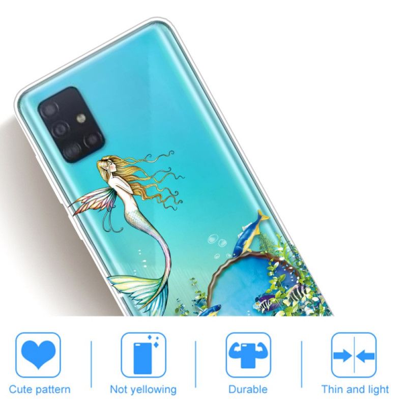 Cover for Samsung Galaxy A71 Blå Sirene