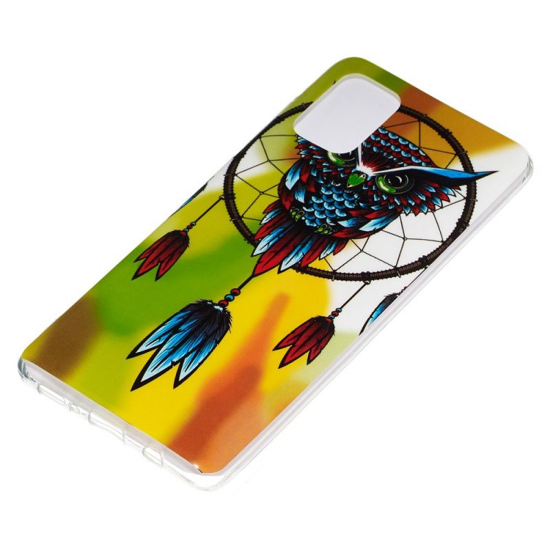 Cover for Samsung Galaxy A71 Fluorescerende Ugle Drømmefanger