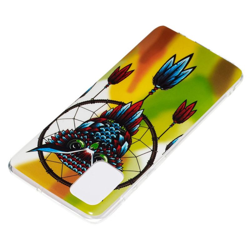 Cover for Samsung Galaxy A71 Fluorescerende Ugle Drømmefanger