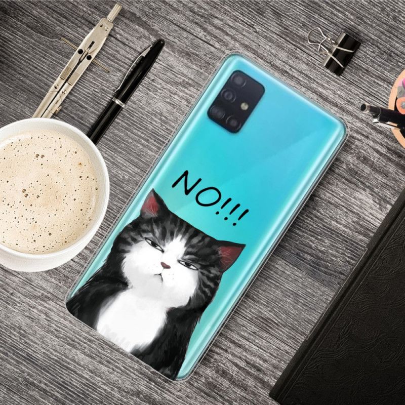 Cover for Samsung Galaxy A71 Katten. Der Siger Nej