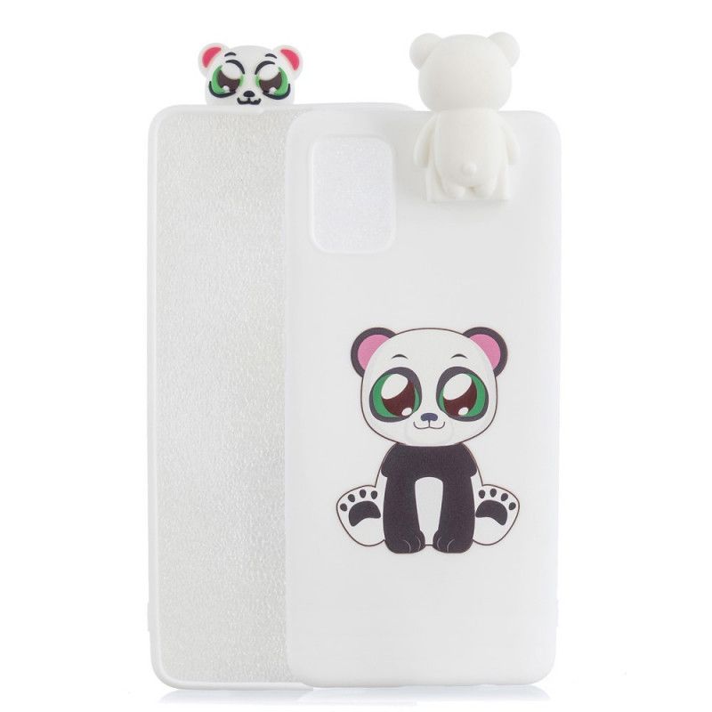 Cover Samsung Galaxy A71 3D Panda Håndfri Support