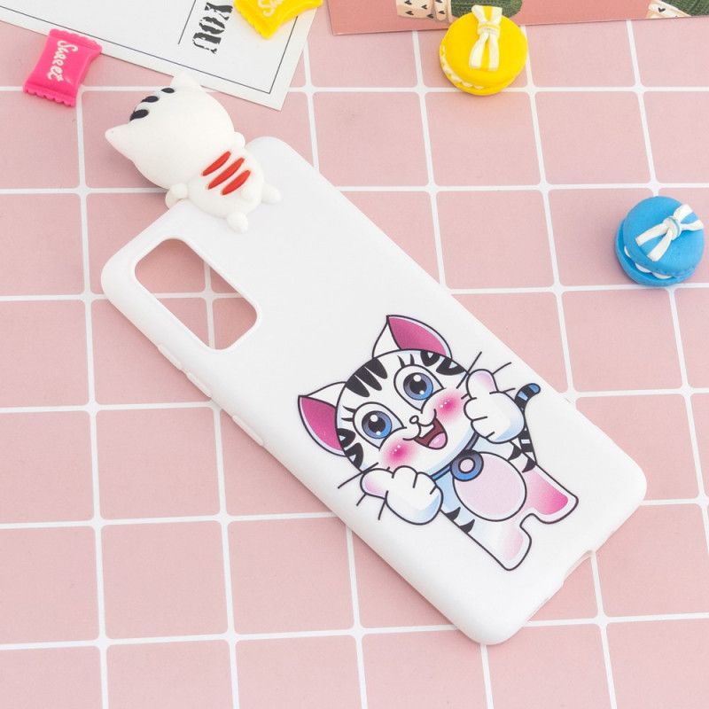 Cover Samsung Galaxy A71 3D Sjov Kat Beskyttelse