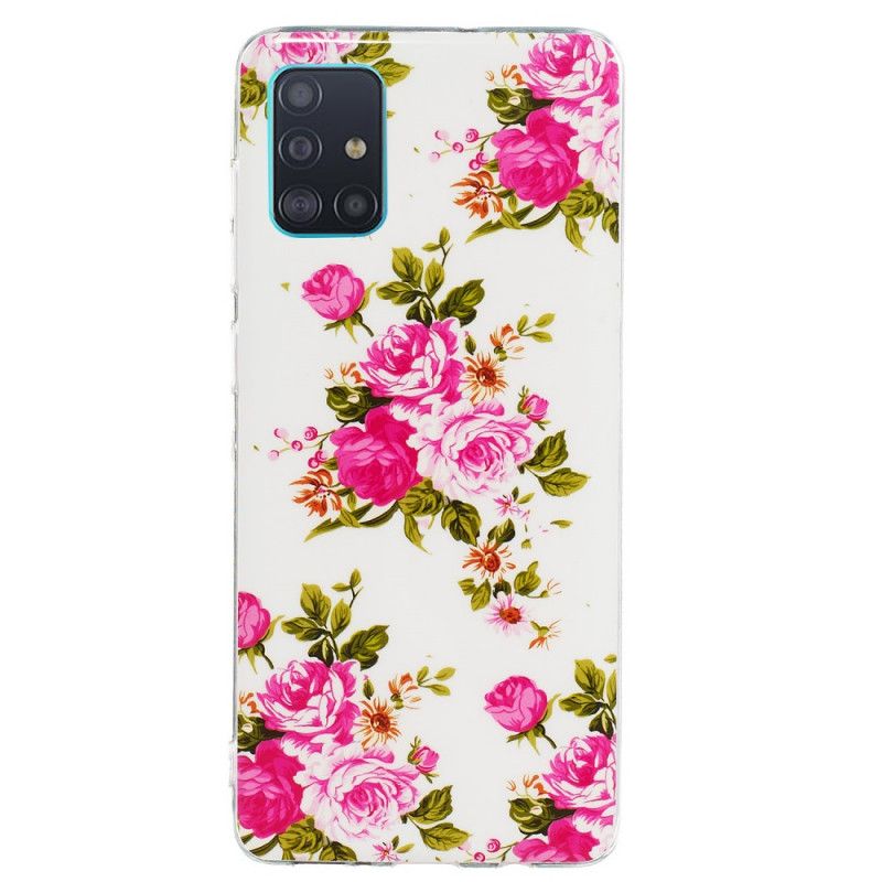 Cover Samsung Galaxy A71 Fluorescerende Frihedsblomster Beskyttelse