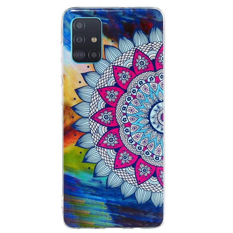 Cover Samsung Galaxy A71 Fluorescerende Mandala