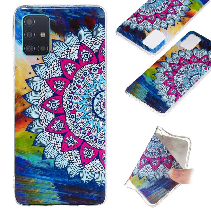 Cover Samsung Galaxy A71 Fluorescerende Mandala