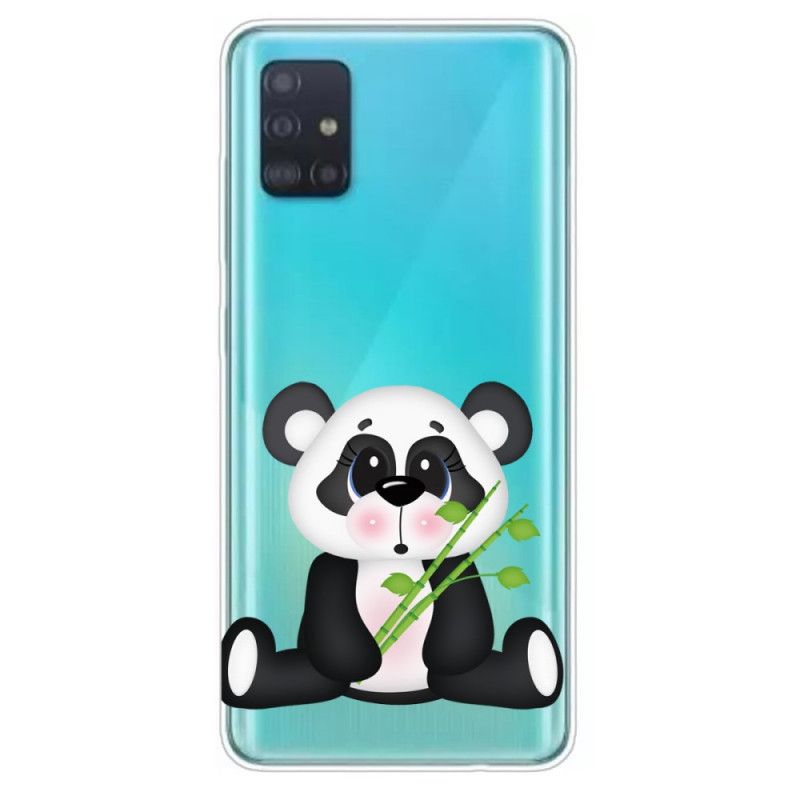 Cover Samsung Galaxy A71 Gennemsigtig Trist Panda