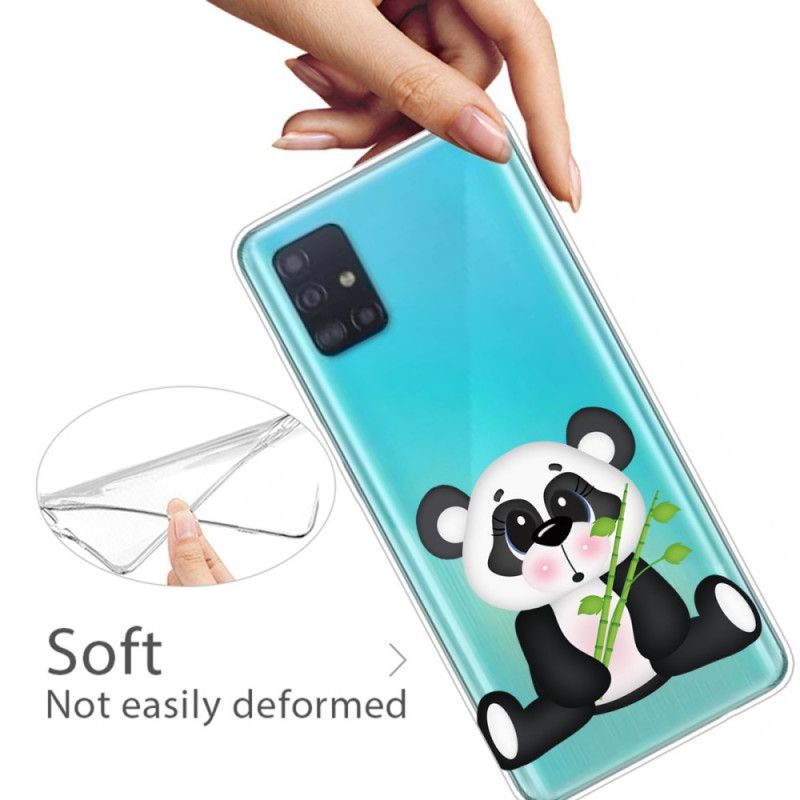 Cover Samsung Galaxy A71 Gennemsigtig Trist Panda