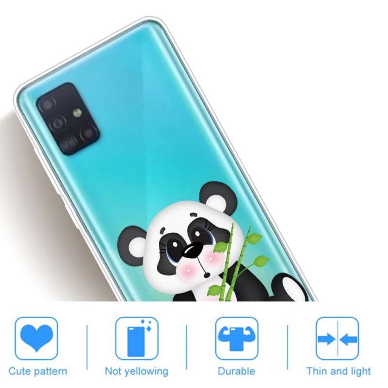 Cover Samsung Galaxy A71 Gennemsigtig Trist Panda