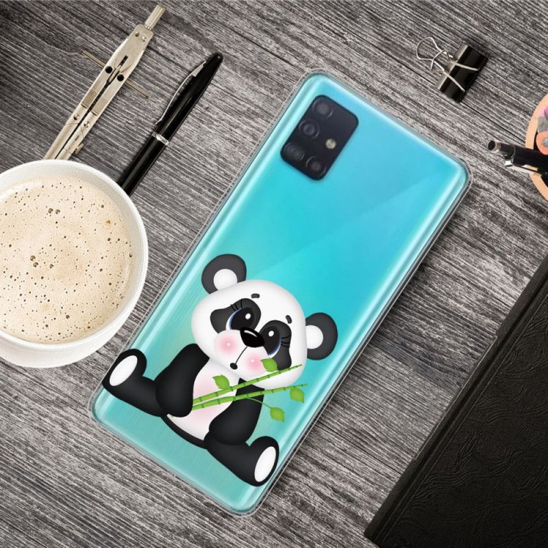 Cover Samsung Galaxy A71 Gennemsigtig Trist Panda