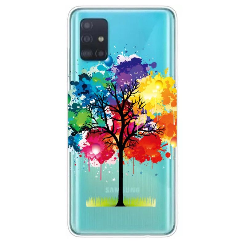 Cover Samsung Galaxy A71 Gennemsigtigt Akvareltræ