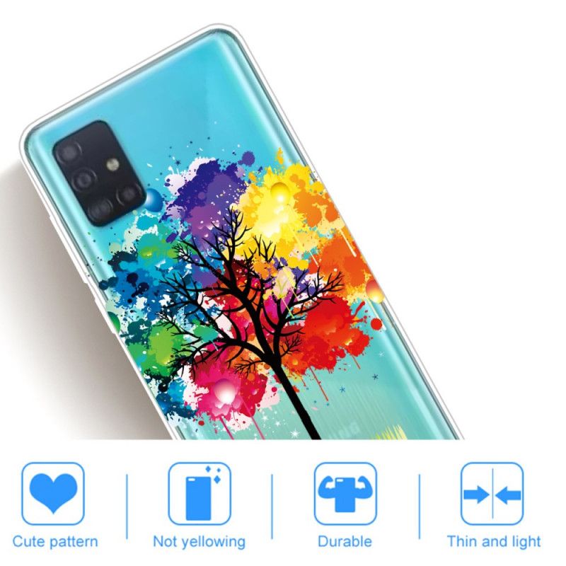 Cover Samsung Galaxy A71 Gennemsigtigt Akvareltræ