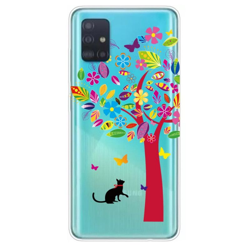 Cover Samsung Galaxy A71 Kat Under Træet