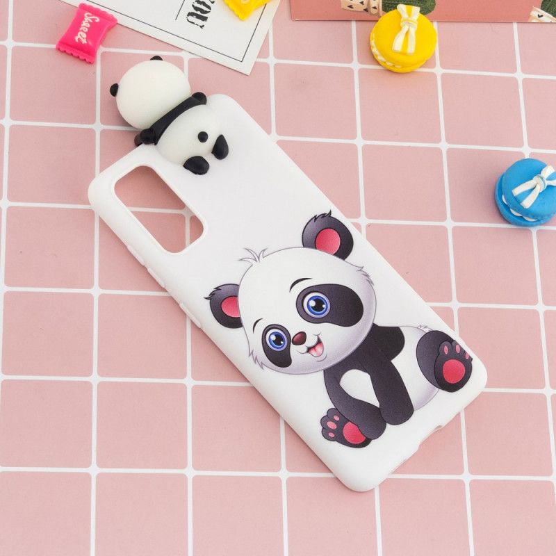 Cover Samsung Galaxy A71 Mobilcover 3D Sød Panda