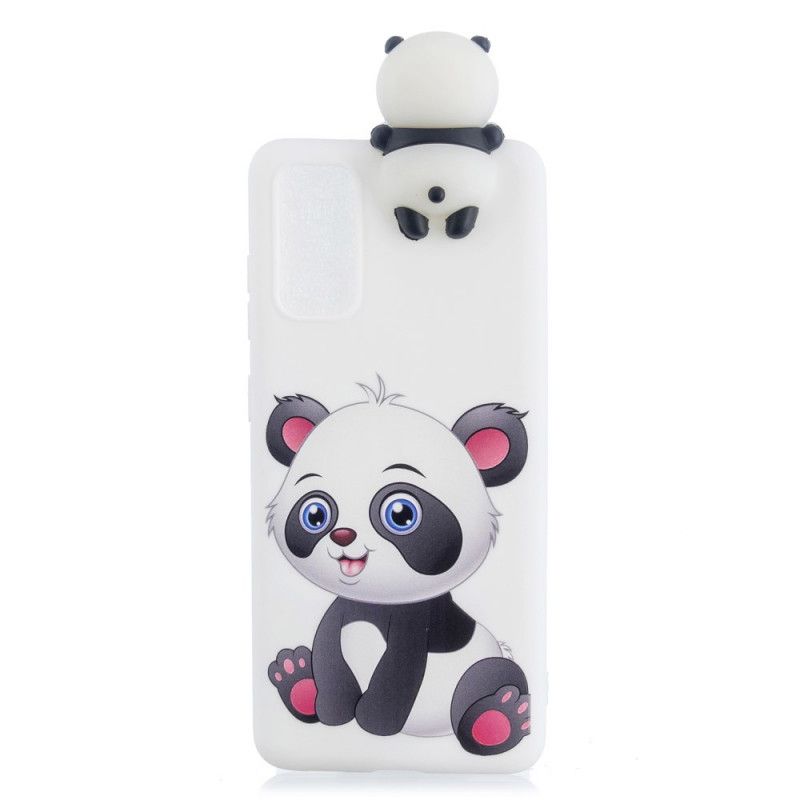 Cover Samsung Galaxy A71 Mobilcover 3D Sød Panda