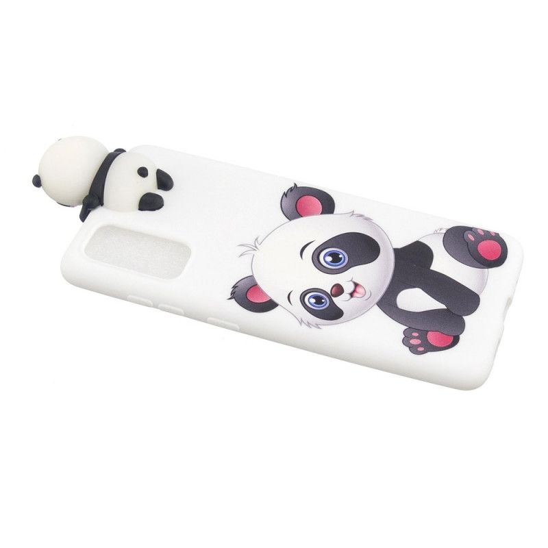 Cover Samsung Galaxy A71 Mobilcover 3D Sød Panda