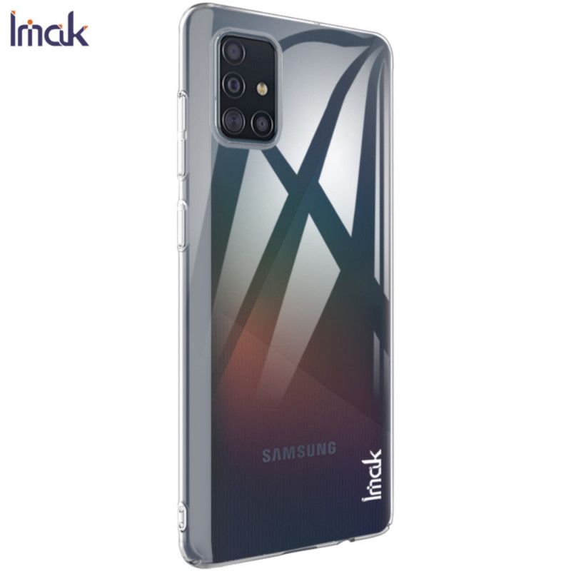 Cover Samsung Galaxy A71 Mobilcover Gennemsigtig Med Imak Skærmfilm