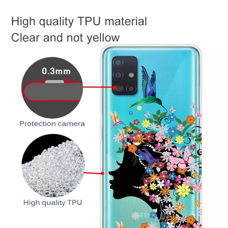 Cover Samsung Galaxy A71 Mobilcover Smukt Blomsterhoved