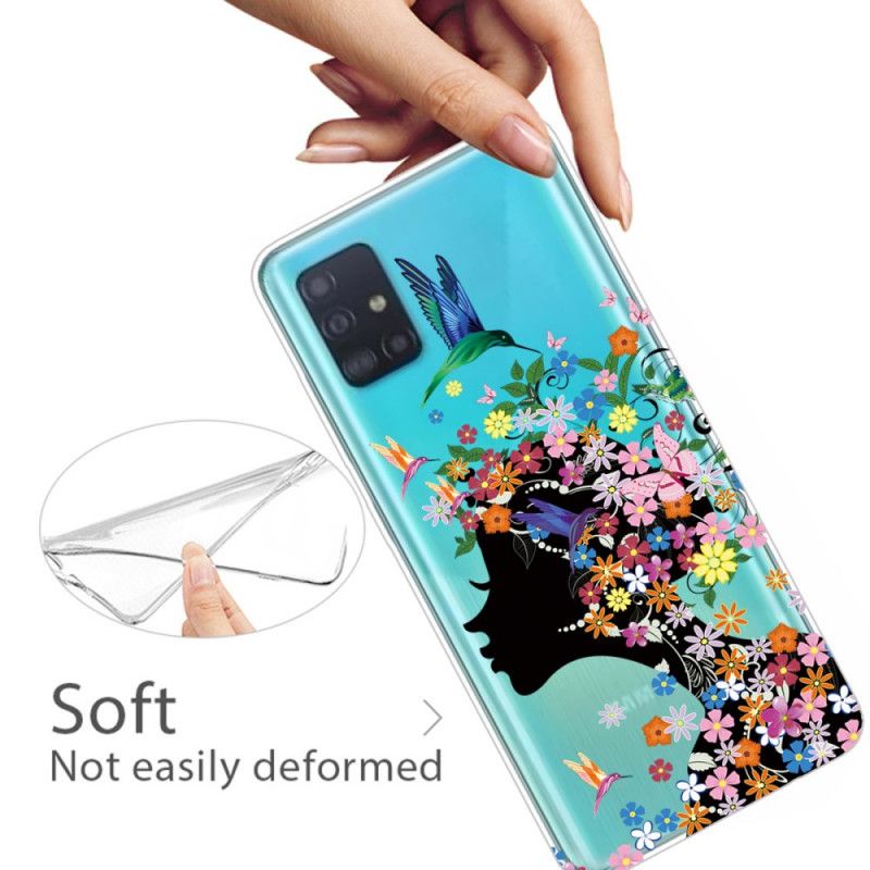 Cover Samsung Galaxy A71 Mobilcover Smukt Blomsterhoved