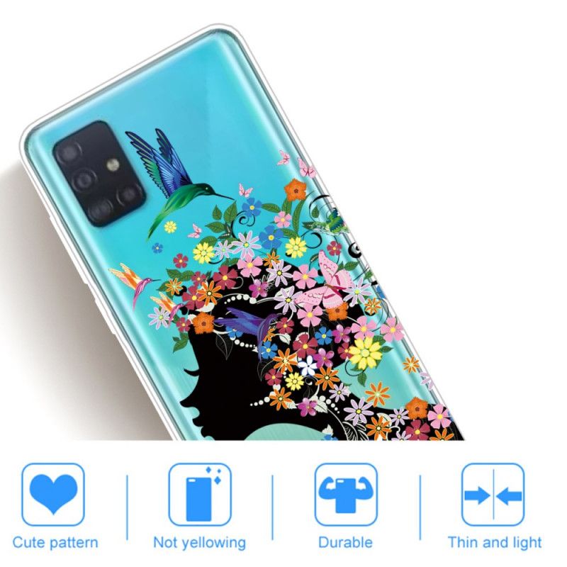 Cover Samsung Galaxy A71 Mobilcover Smukt Blomsterhoved