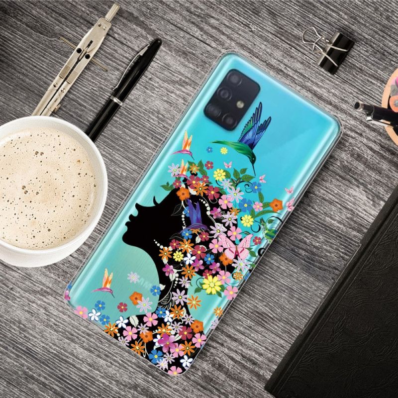 Cover Samsung Galaxy A71 Mobilcover Smukt Blomsterhoved