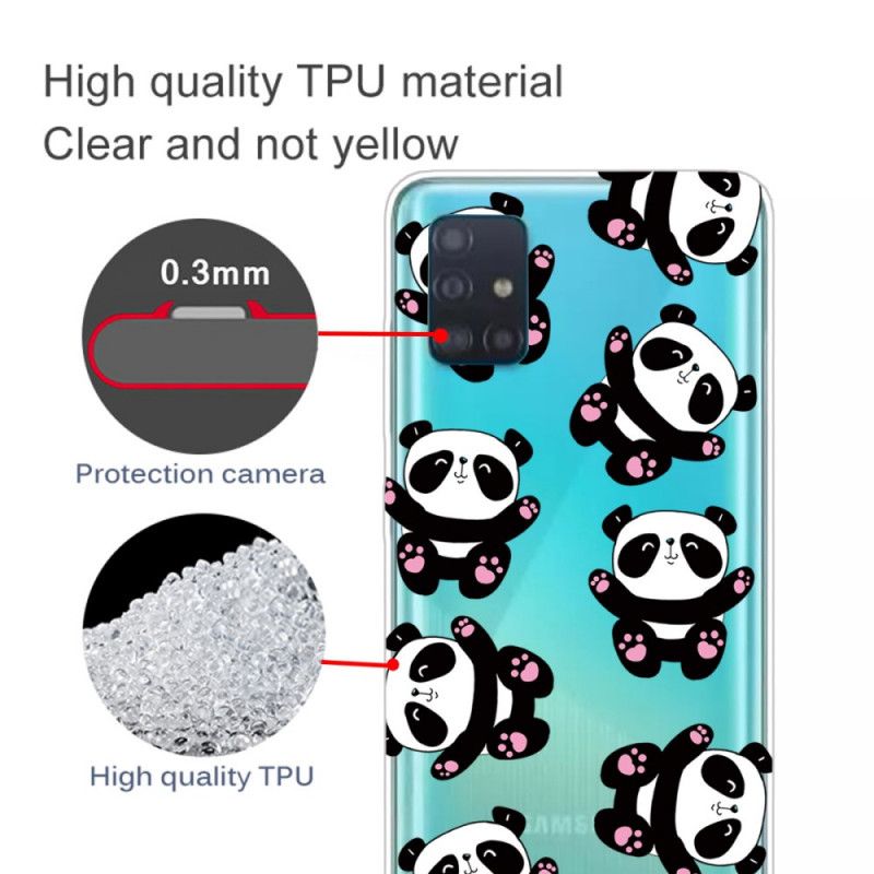 Cover Samsung Galaxy A71 Mobilcover Top Sjove Pandaer