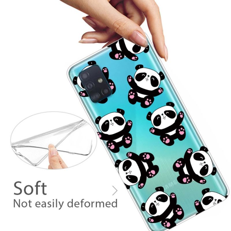 Cover Samsung Galaxy A71 Mobilcover Top Sjove Pandaer