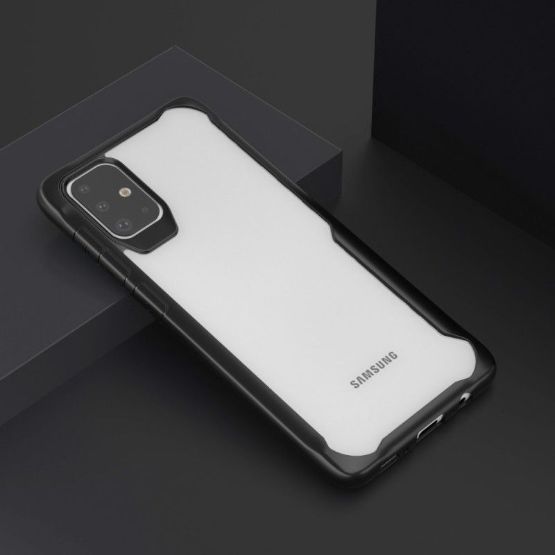 Cover Samsung Galaxy A71 Sort Hybridfasede Kanter