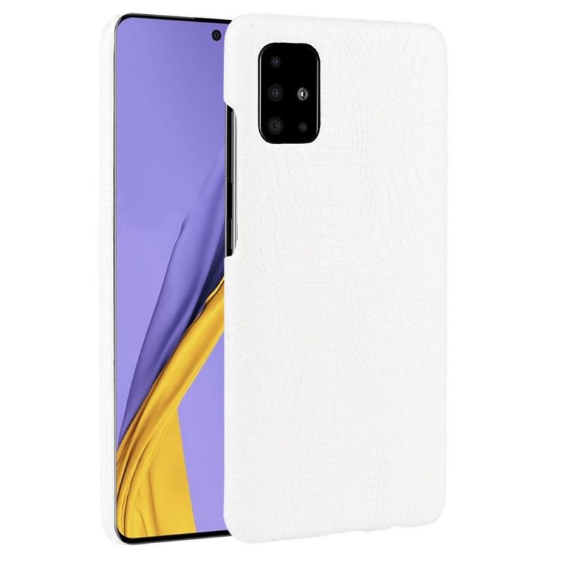 Cover Samsung Galaxy A71 Sort Mobilcover Krokodillehudeffekt